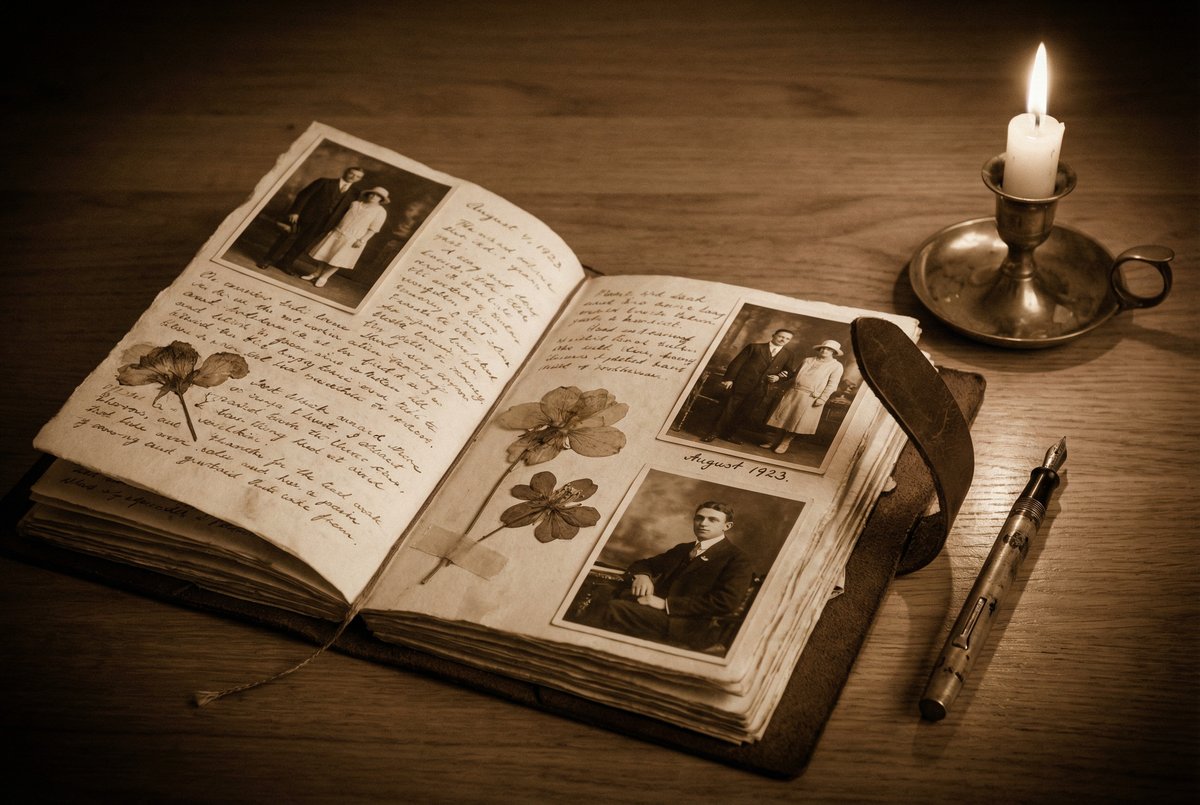 17c摄影手札日记 - 老照片与日记本